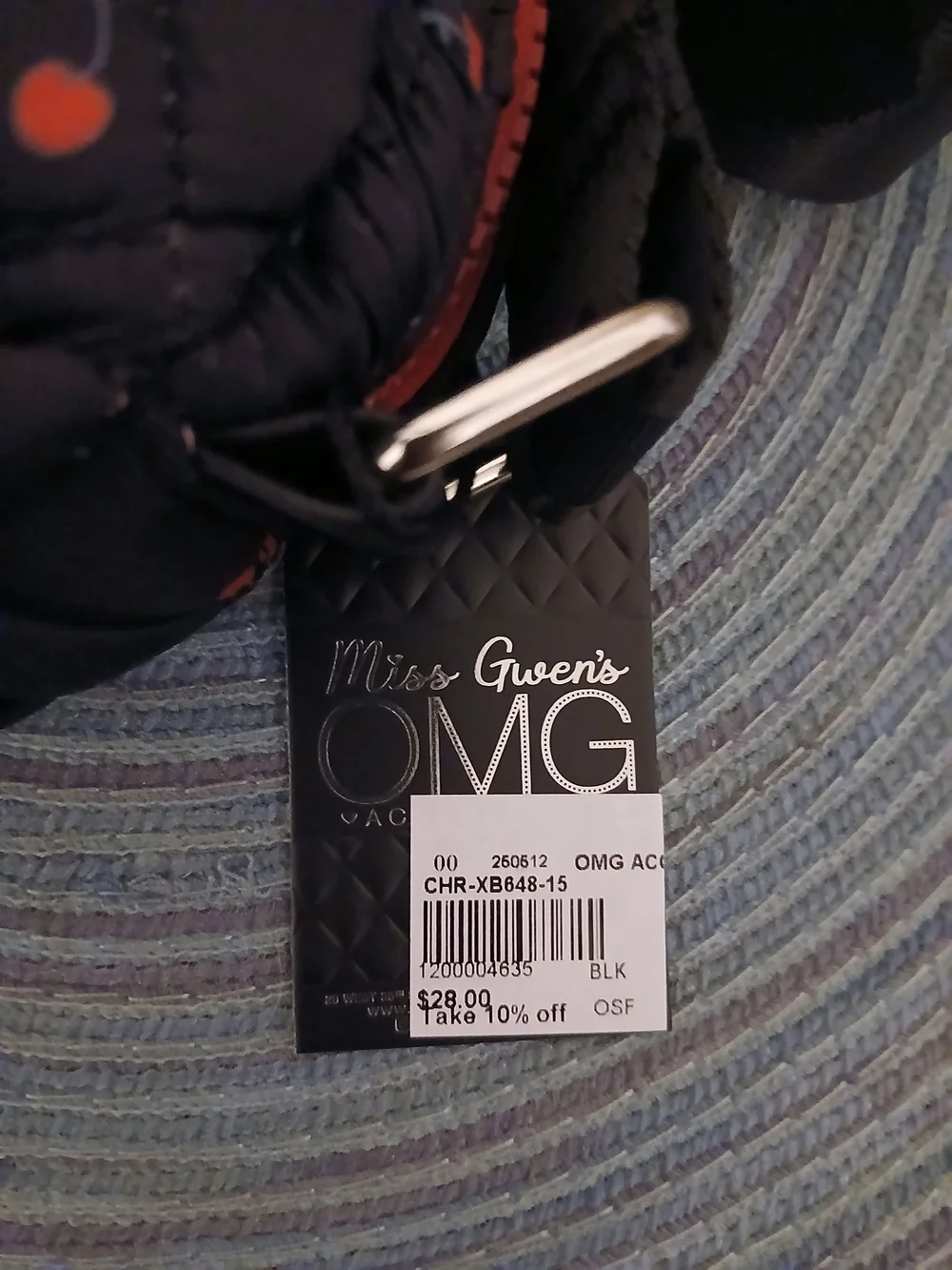 Miss Gwens quilted black